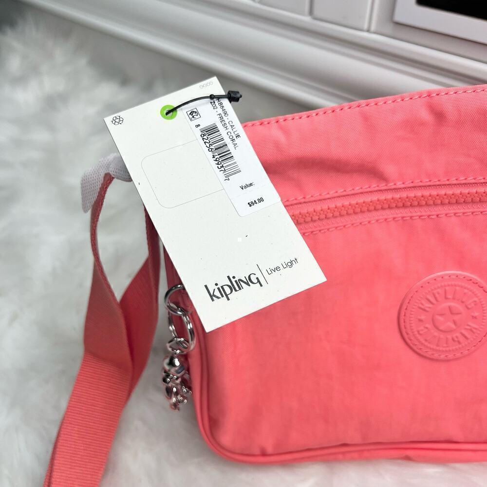 New Y2K Sporty Kipling Callie Crossbody Shoulder Bag - Picture 4 of 6